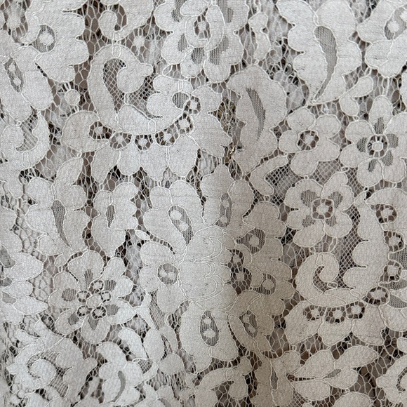 JOIE 3/4 sleeve top nude eyelash lace Size S - Picture 3 of 3